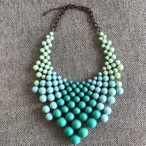 Anthropologie Turquoise Statement Necklace